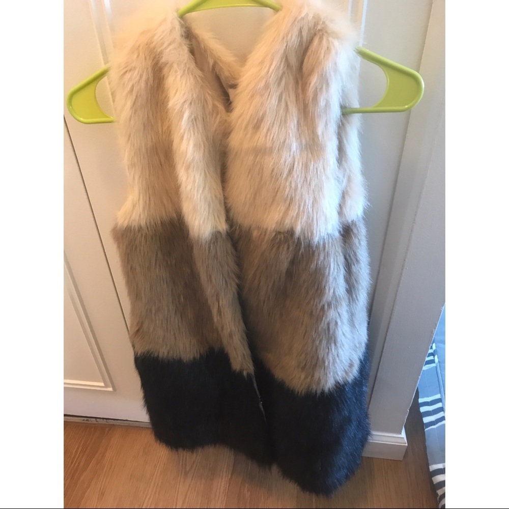 Faux fur vest